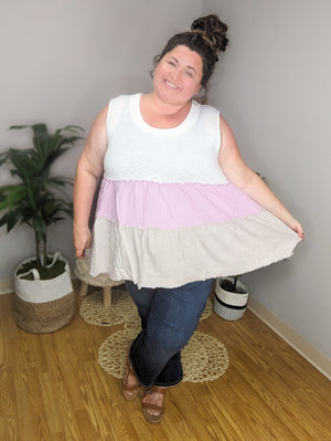 Teri Tiered Pastel Tank