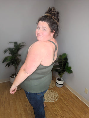 SALE- Bra Free Babes Padded Athletic Tank
