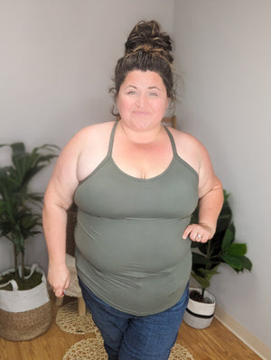 SALE- Bra Free Babes Padded Athletic Tank