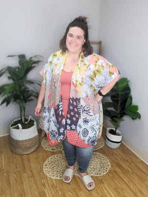 Babes + Blooms Bold Garden Kimono