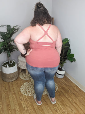 SALE- Bra Free Babes Padded Athletic Tank