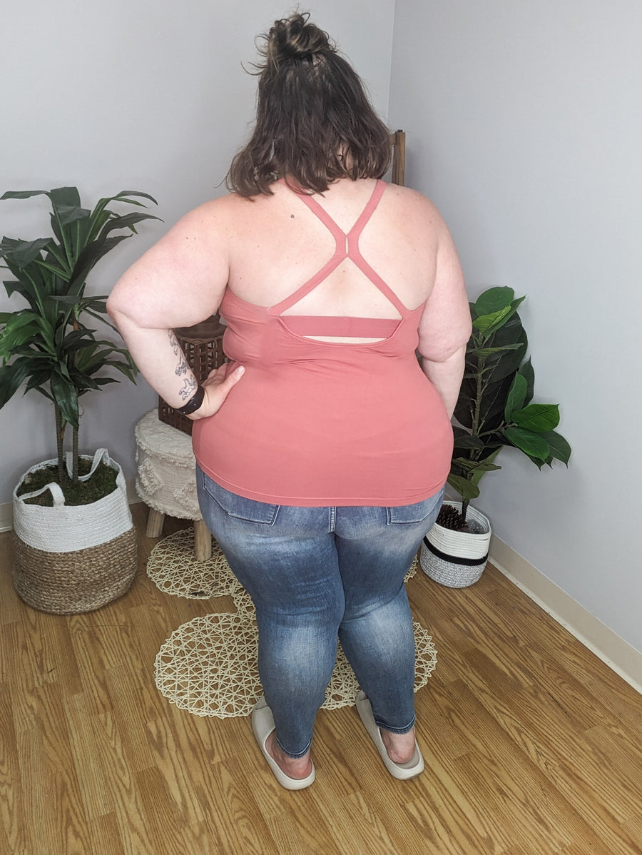 SALE- Bra Free Babes Padded Athletic Tank