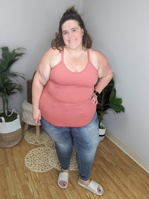 SALE- Bra Free Babes Padded Athletic Tank