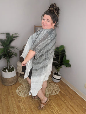 50 Shades of Soft Grays Kimono
