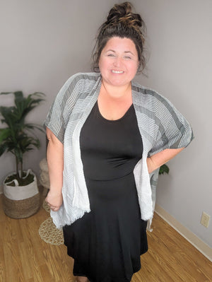 Odette No Worries Here Black Tank Dress w/Shorts