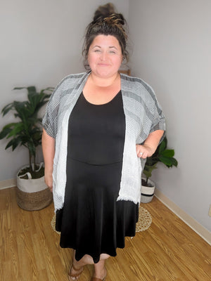Odette No Worries Here Black Tank Dress w/Shorts