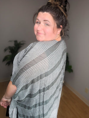 50 Shades of Soft Grays Kimono