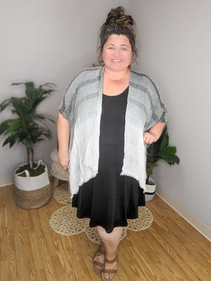 50 Shades of Soft Grays Kimono