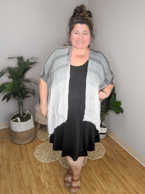 Odette No Worries Here Black Tank Dress w/Shorts
