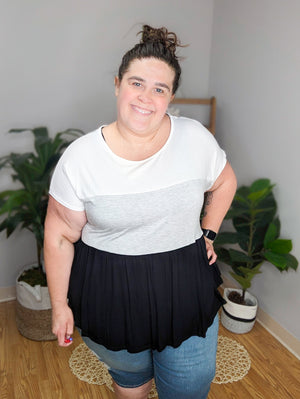 Tiers of Joy Colorblock Shaping Top