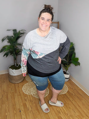 SALE- Dominique Double Cuff Bermuda Shorts