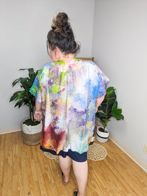Brush it Off Watercolor Print Kimono