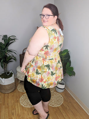 SALE- That Thing You Do Tiered Tank in Hawaiian Hottie