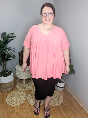 SALE- Mindy High-Rise 2 Button Capri (3 washes)