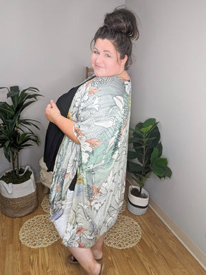 Memphis Floral Kimono