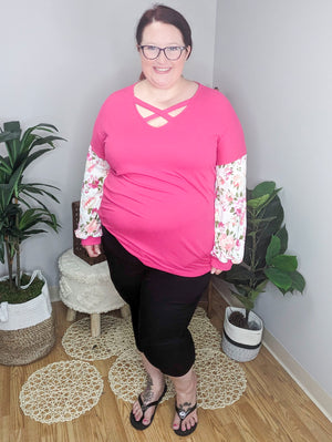 SALE- Mindy High-Rise 2 Button Capri (3 washes)