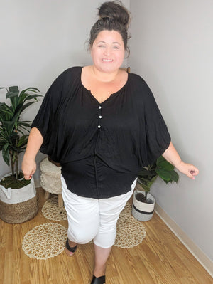Draped Darling High Low Top (2 colors)