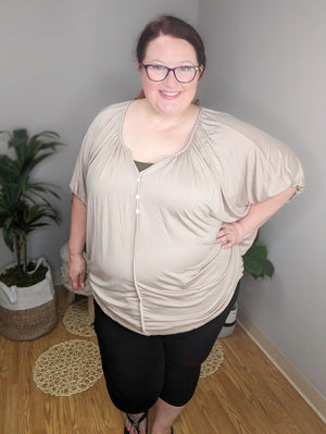 Draped Darling High Low Top (2 colors)