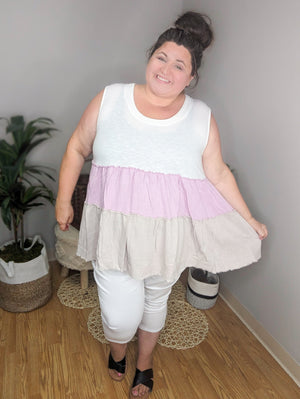 Teri Tiered Pastel Tank