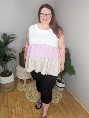 Teri Tiered Pastel Tank