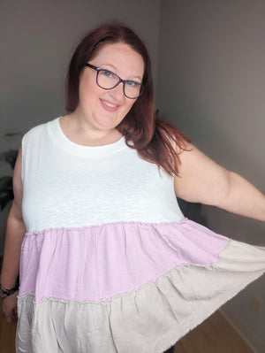 Teri Tiered Pastel Tank