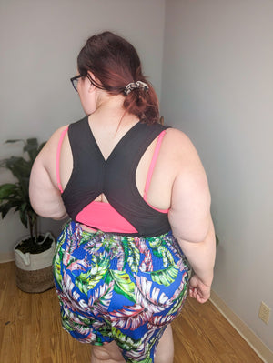 Vneck Athletic Cami Strap Bralette