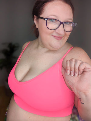 Vneck Athletic Cami Strap Bralette