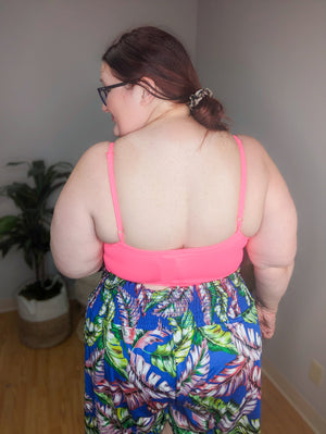 Vneck Athletic Cami Strap Bralette