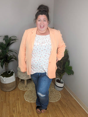 Boyfriend Vibes Tangerine Dream Blazer