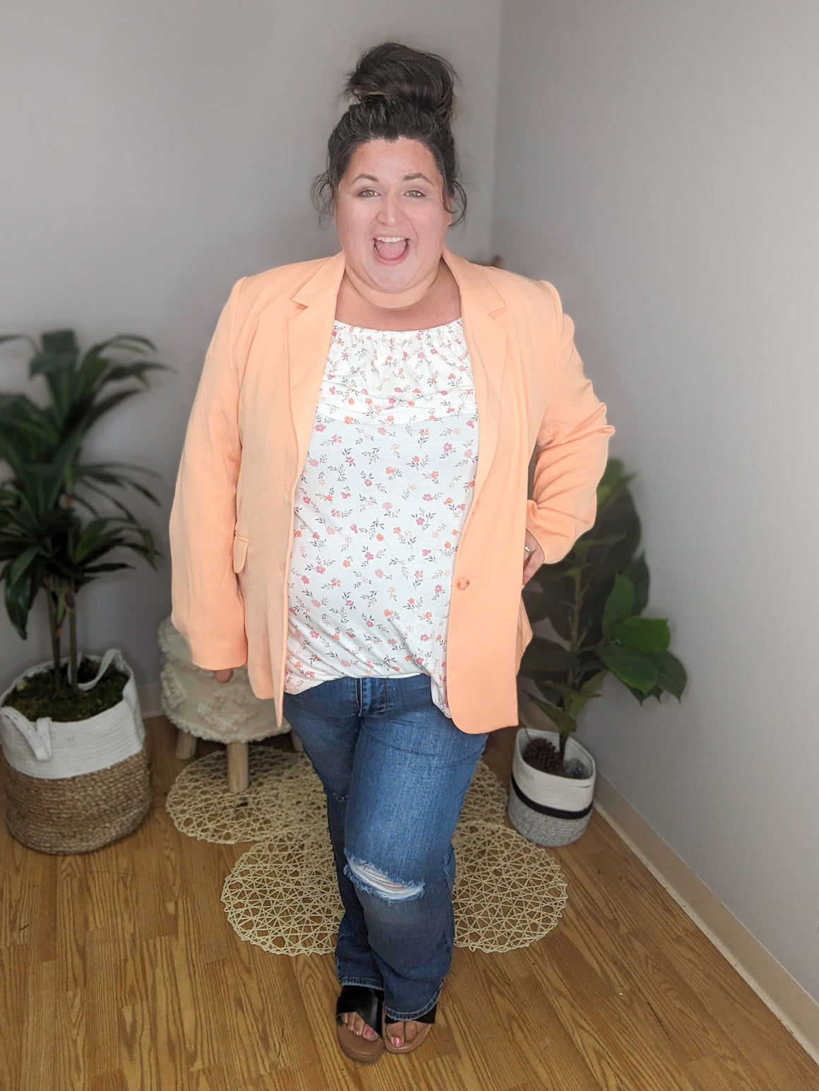 Boyfriend Vibes Tangerine Dream Blazer