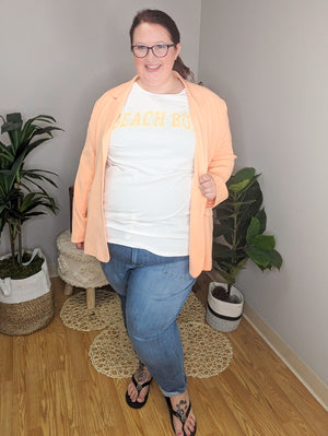 Boyfriend Vibes Tangerine Dream Blazer