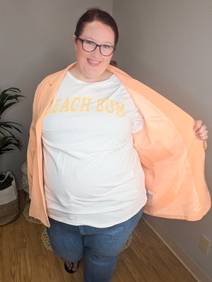 Boyfriend Vibes Tangerine Dream Blazer