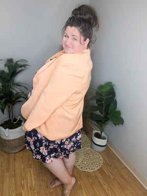 Floral Fling Navy Flounce Dress