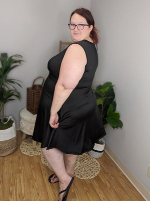 Absolute Allure Black Peekaboo Dress
