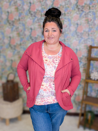 Abigail Athletic Asymmetrical Cardi Jacket (3 Colors)