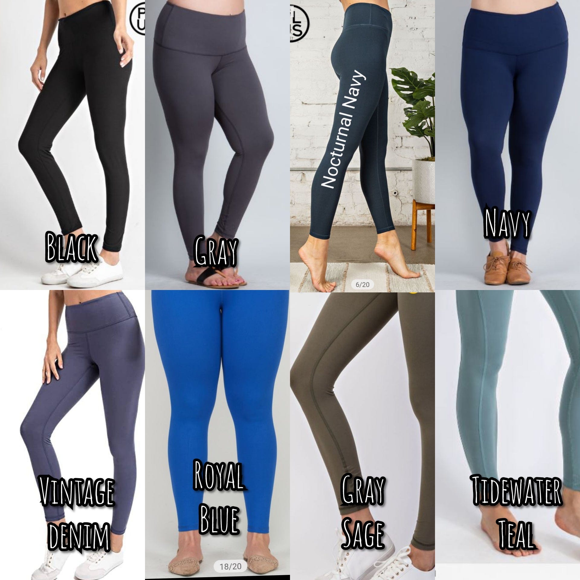 Butter Soft Capri Length Leggings - Nocturnal Navy