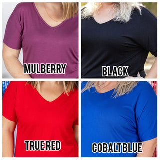 Ashley Ultimate Dolman Tee in Short Sleeve Solids (15 colors)-1- ShortSlv/Slvless Tops-Michelle Mae-Styled by Stacked - A Plus Size Women's Boutique in Lakeville, MN