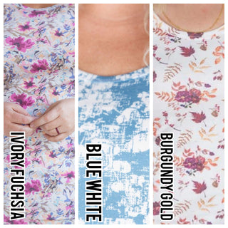 Livi Stretchy Scoopneck Tank in Florals (3 Colors)-1- ShortSlv/Slvless Tops-MICHELLE MAE-Styled by Stacked - A Plus Size Women's Boutique in Lakeville, MN
