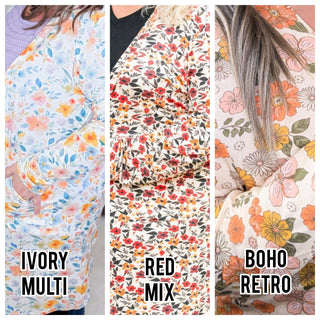 Tinley Tissue Weight Pocket Cardigan in Florals (6 Colors)-4- Overlayer Tops-MICHELLE MAE-Styled by Stacked - A Plus Size Women's Boutique in Lakeville, MN