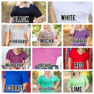 Ashley Ultimate Dolman Tee in Short Sleeve Solids (15 colors)-1- ShortSlv/Slvless Tops-Michelle Mae-Styled by Stacked - A Plus Size Women's Boutique in Lakeville, MN