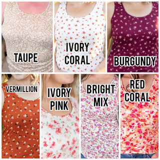 Elsie Scoopneck Buttery Soft Luxe Tank (7 Prints)