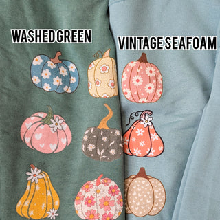 Cutesy Gourds Pullover Crewneck Sweatshirt