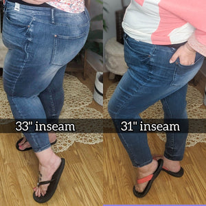 Judy Blue Tummy Control Contrast Wash Skinny
