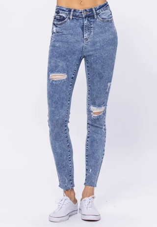 Judy Blue Acid Wash Skinny Jeans