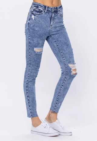 Judy Blue Acid Wash Skinny Jeans