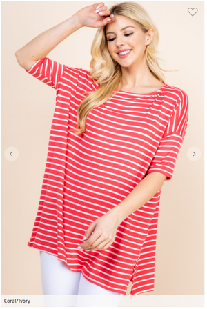 Meghan Nautical Striped Tunic (4 colors)