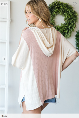 Shirley Soft + Light Pink Hooded Pullover