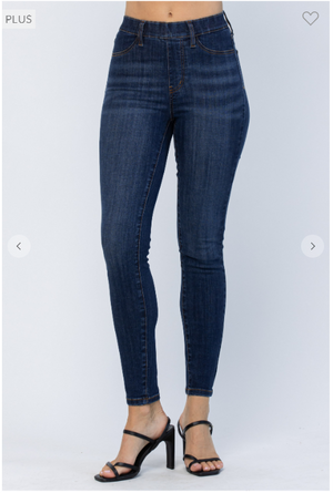 Judy Blue Heavy Sanded Pullon Jeggings w/Lift Pockets