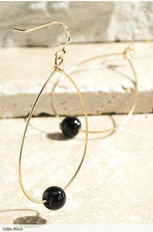 Single Stone Tear Drop Earrings