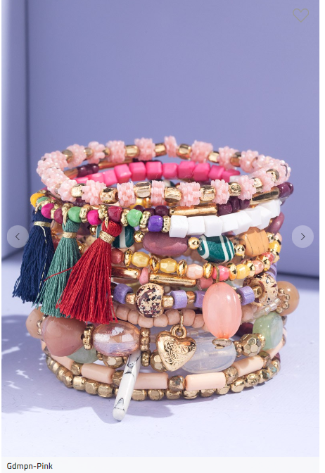 Boho Babe Multi Layered Beads Bracelet Set